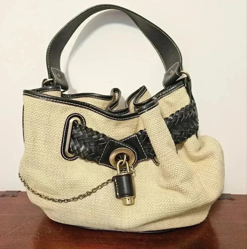 Francesco Biasia Woven Shoulder Bag